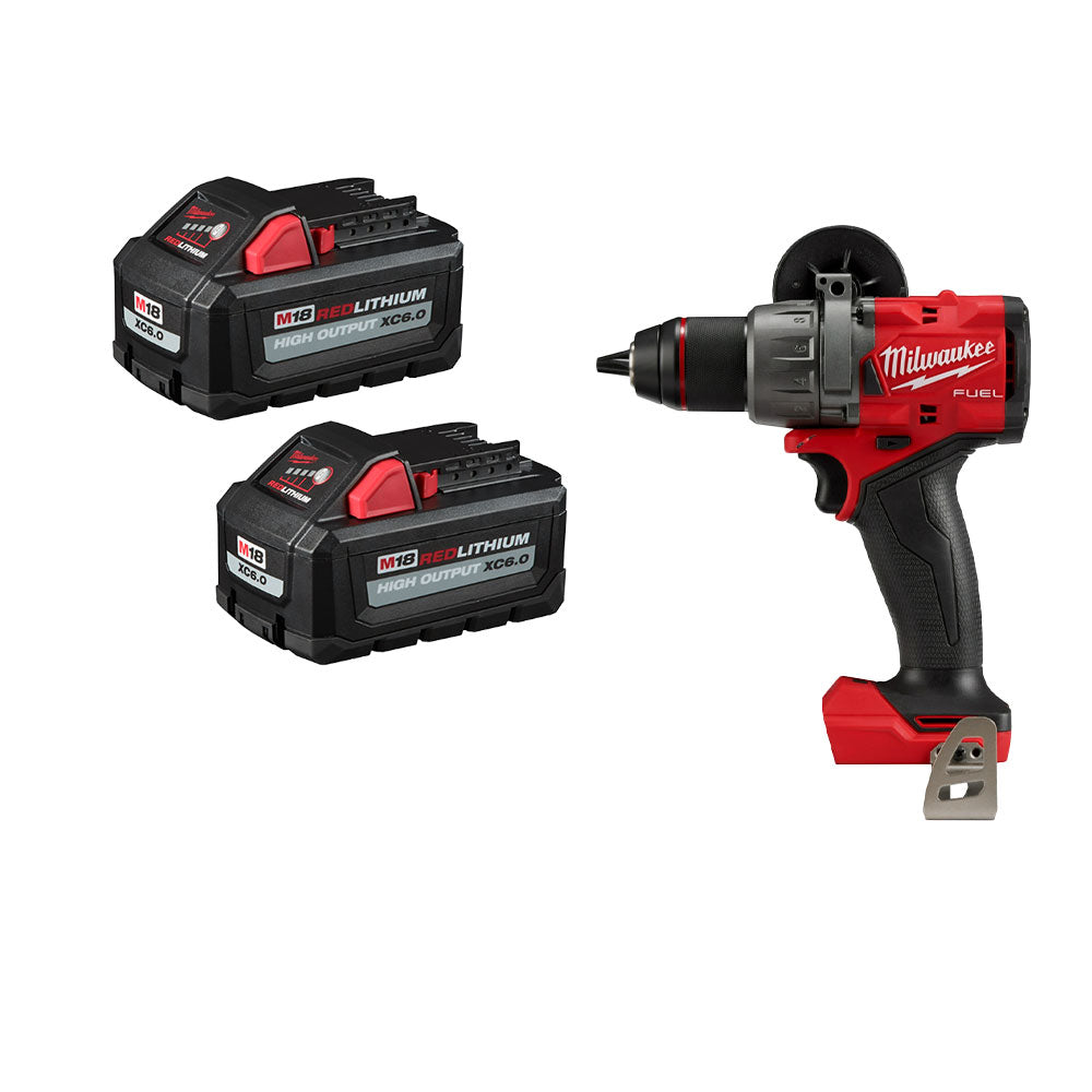 Perceuse-visseuse à Percussion Milwaukee M18 - Batterie REDLITHIUM HIGH OUTPUT XC6.0 - Set 2 Batteries - 18V