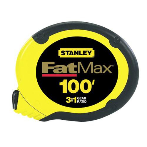 Stanley 34-130 100-Foot True-Zero Stainless Steel Blade FatMax Long Tape Rule