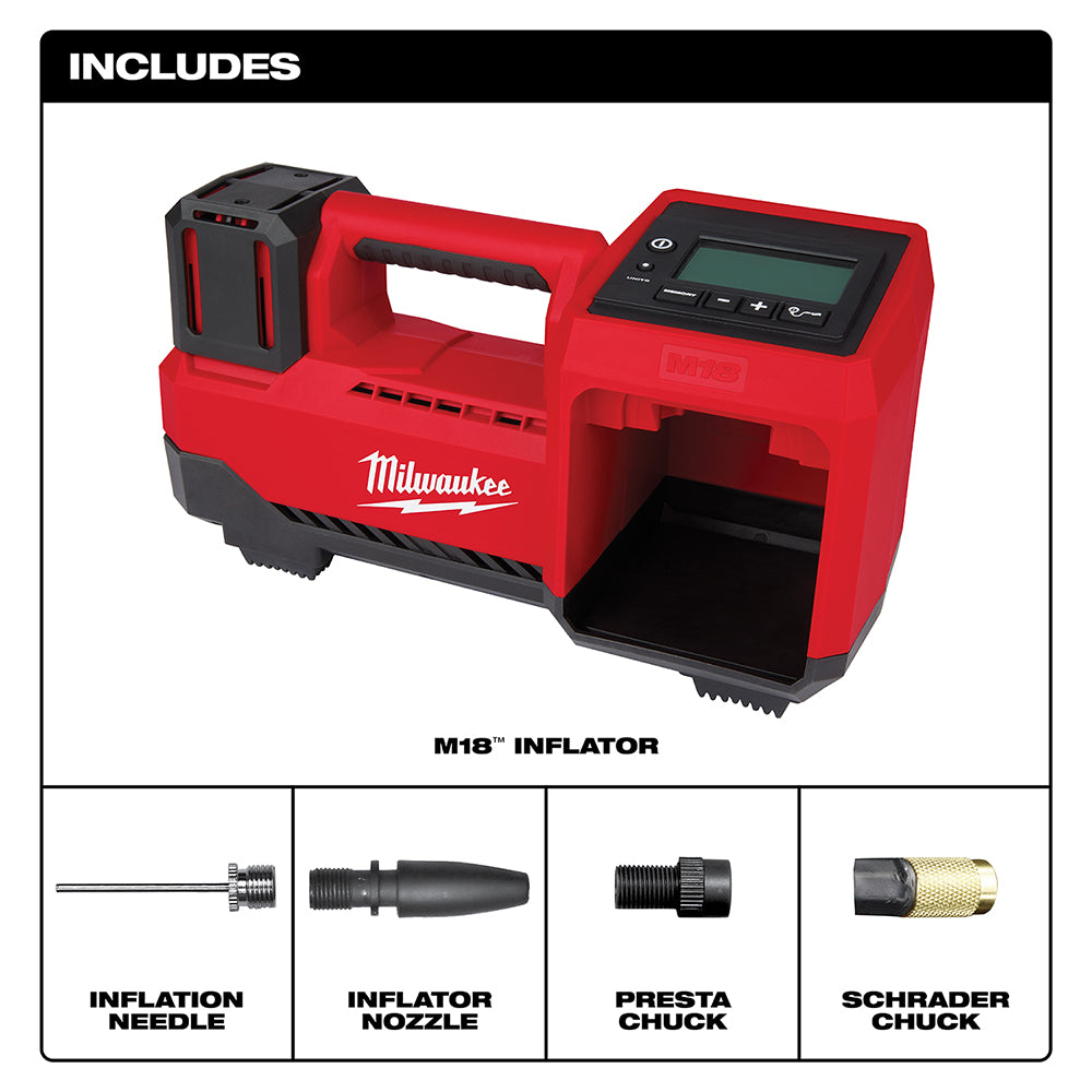 Milwaukee 2848-20 M18 18V Cordless Li-Ion Inflator - Bare Tool