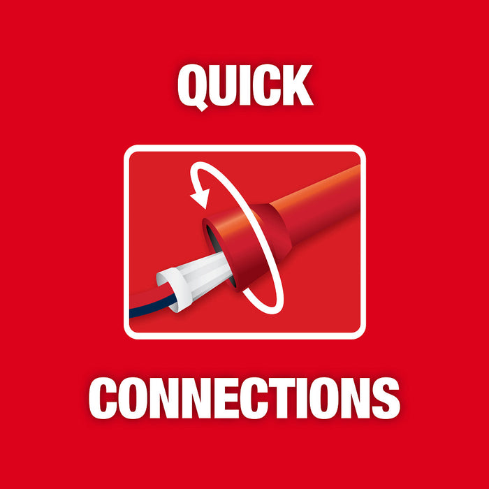 Milwaukee 48-32-6400 Quick-Twist Wire Connector Socket w/ 1/4” Hex Shank