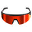 Milwaukee 48-73-2506 Wrap Around Safety Glasses Red Mirrored Anti-Scratch Lens