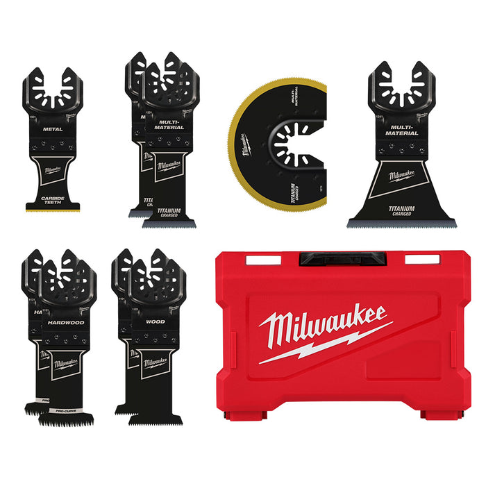 Milwaukee 49-10-9113 OPEN-LOK Oscillating Multi-Tool Blade Set Kit - 9 PC