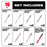 Milwaukee 49-22-1216D SAWZALL Blade Set - 16PC w/9" TORC NITRU SAWZALL Blade