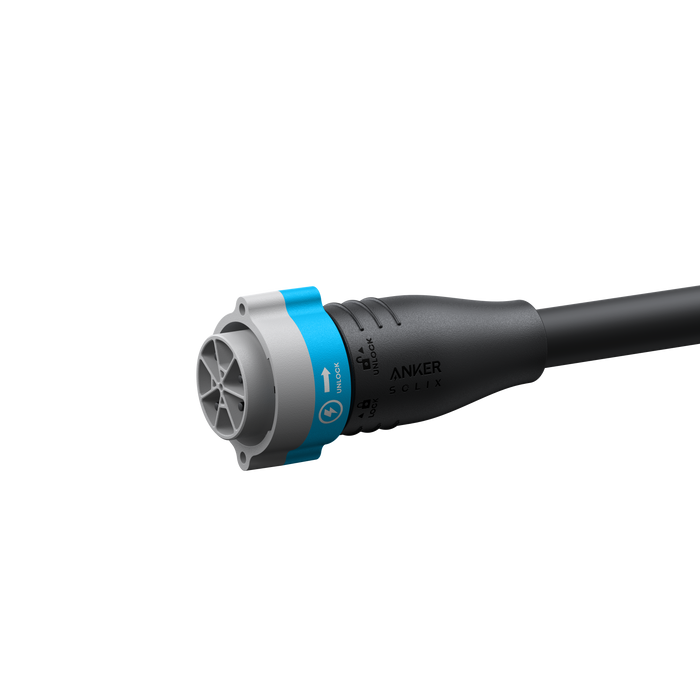 Anker SOLIX A17E1141-83 E10 120V/240V Power Strip, Daily Power Output for E10, 1X NEMA4-50 (9,600W) + 2x NEMA 5-20 (2,400W Each), No Transfer Switch Needed