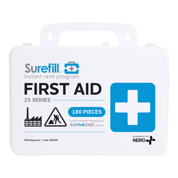 Surefill AK25W 25 Series All Purpose First Aid Kit - Weatherproof Plastic Case