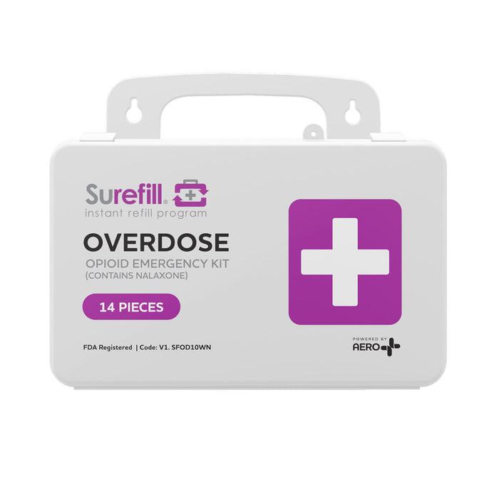 Surefill SFOD10WN Opiod Overdose Kit w/ Plastic Case