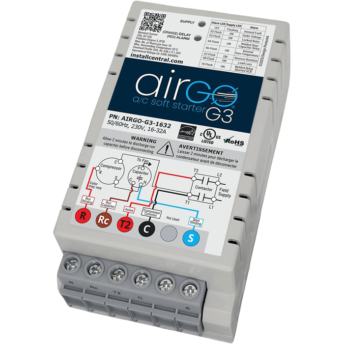 AIRGO G3 8–16A Soft Start Controller for HVAC Systems, Up to 3 Ton