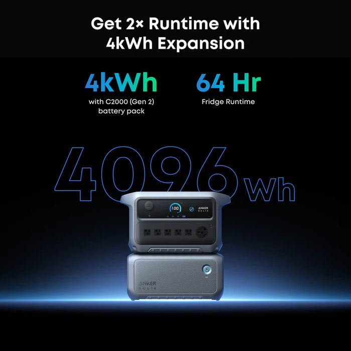 Anker SOLIX A17831A1-85 BP2000 Expansion Battery | 2,048Wh