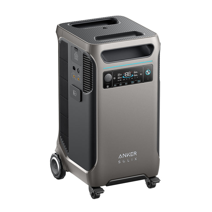 Anker SOLIX F3800 6000W Output/9000W Peak Portable Power Station for Home Emergency Backup, RVs, Backyard