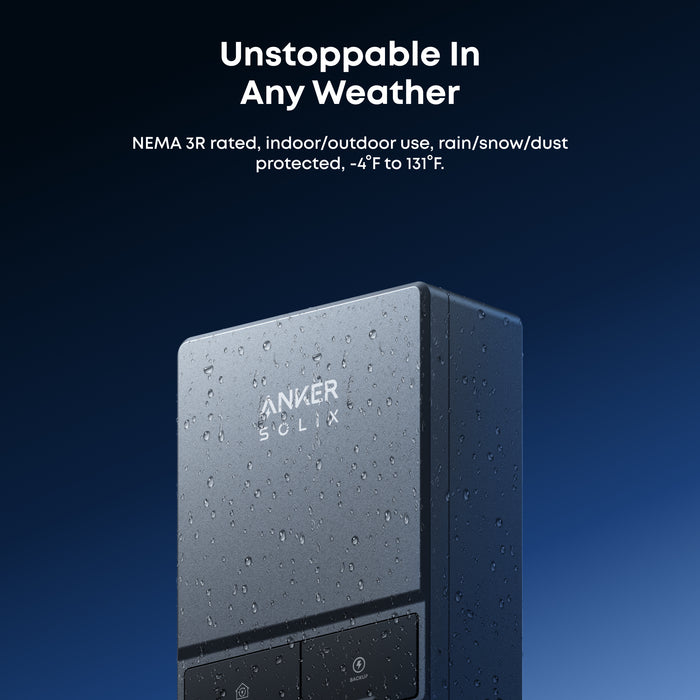 Anker SOLIX AS211141 E10 Smart Inlet Box | Smart Grid & Storm-Guard