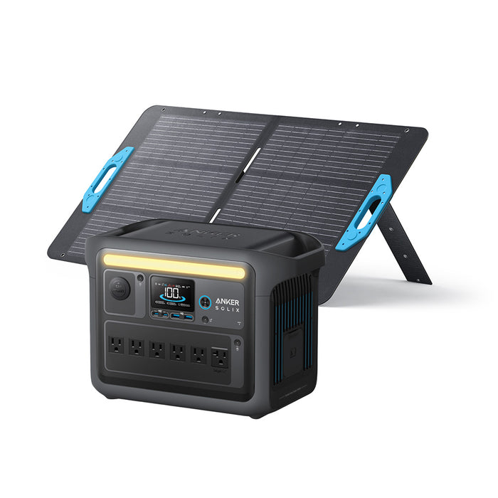 Anker SOLIX C1000X 1056Wh | 1800W Portable Power Station  w/ 100W Solar Panel
