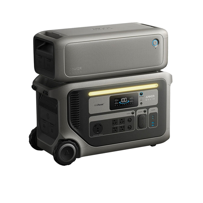 Anker SOLIX F3000 3072Wh Portable Power Station w/ Expansion Battery