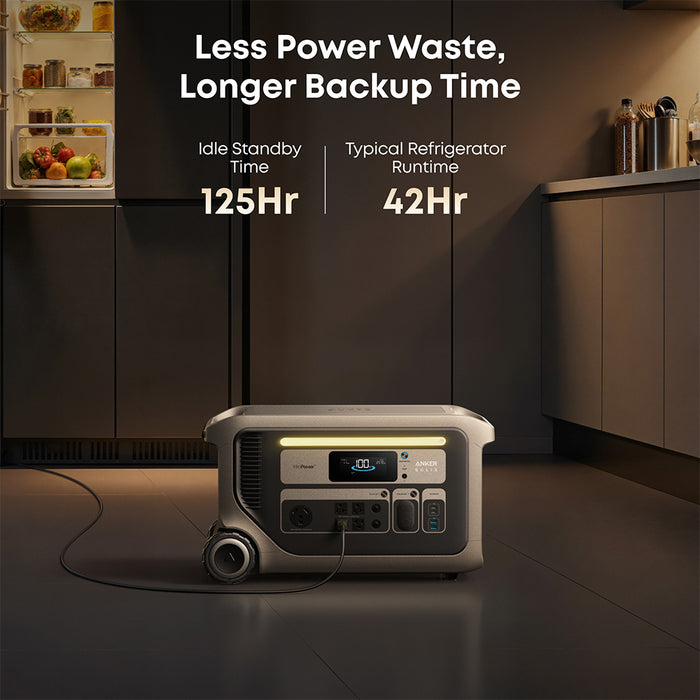 Anker SOLIX F3000 Portable Power Station 3,072Wh 3,600W with 400W Solar Panel