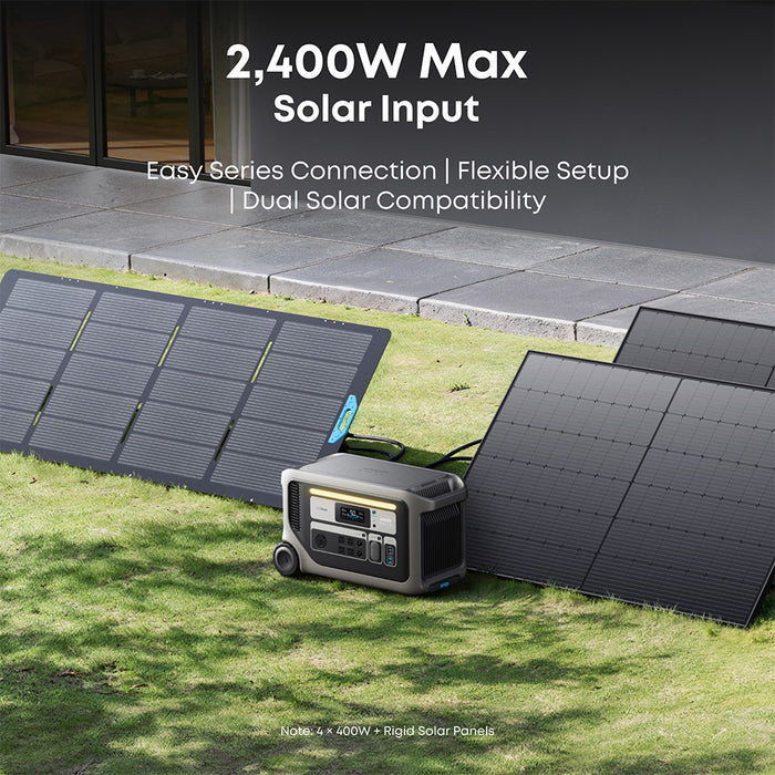 Anker SOLIX F3000 Portable Power Station 3,072Wh 3,600W with 400W Solar Panel