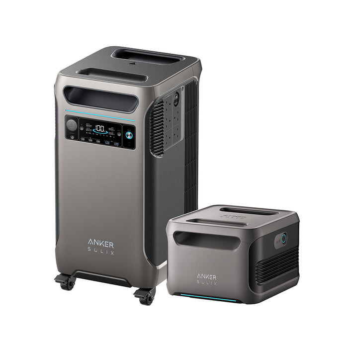 Anker SOLIX F3800 6000W / 7,680Wh Power Station with 1 Expansion Battery