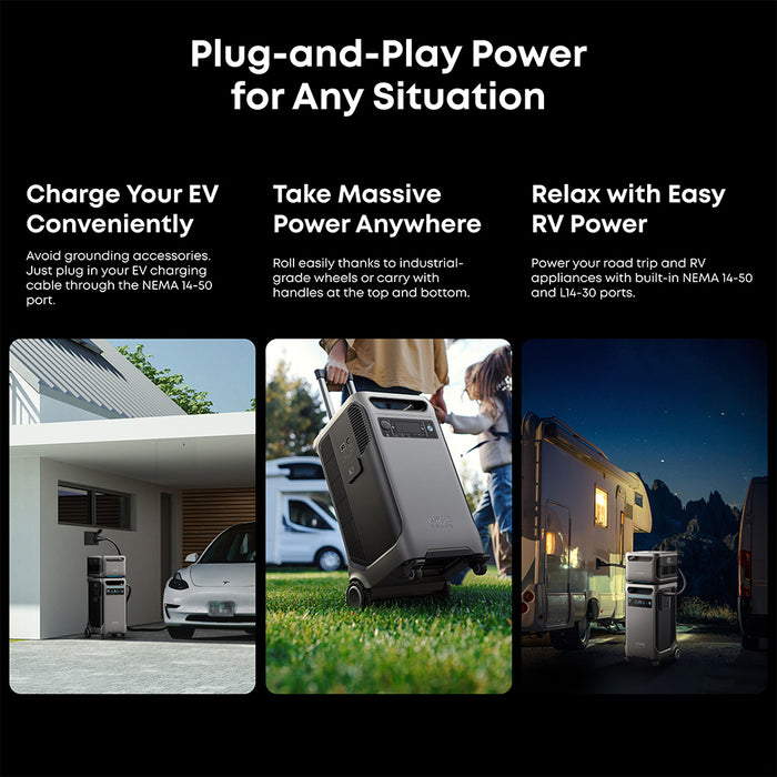 Anker SOLIX F3800 6000W / 7,680Wh Power Station with 1 Expansion Battery