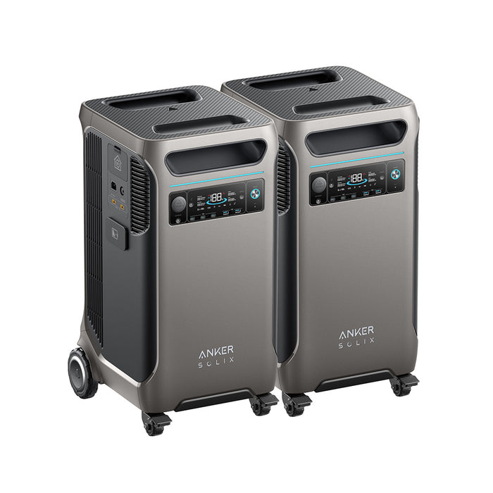 Anker SOLIX F3800 3840Wh | 6000W Portable Power Station w/ BP3800 Expansion Battery & Home Power Panel & Sub Panel & 100A Breaker & Ground Bar Kit