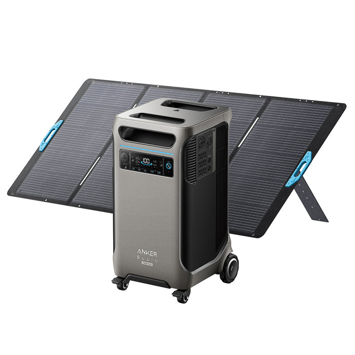 Anker SOLIX F3800 3840Wh | 6000W Portable Power Station w/ 400W Solar Panel