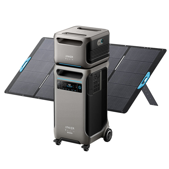 Anker SOLIX F3800 3840Wh | 6000W Portable Power Station w/ BP3800 Expansion Battery & 400W Solar Panel