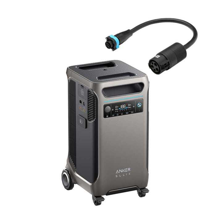 Anker SOLIX F3800 3840Wh | 6000W Portable Power Station w/ EV Charging Adapter