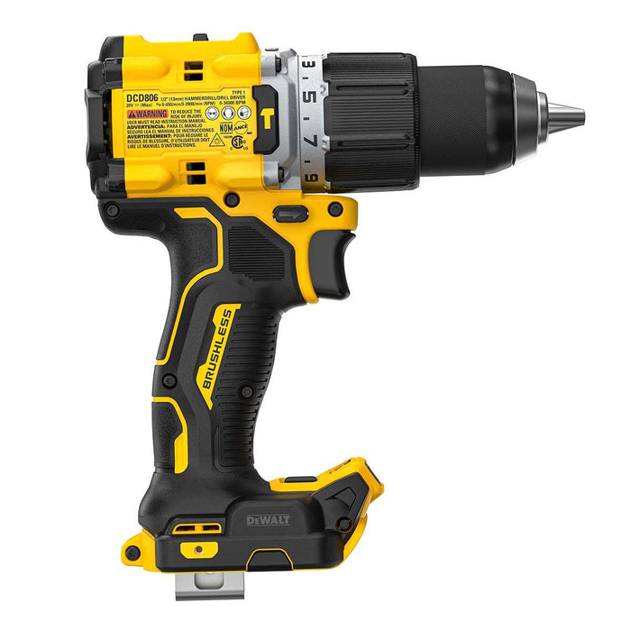 DeWALT DCD806B 20V MAX XR Brushless 1/2" Hammer Drill (Tool Only)