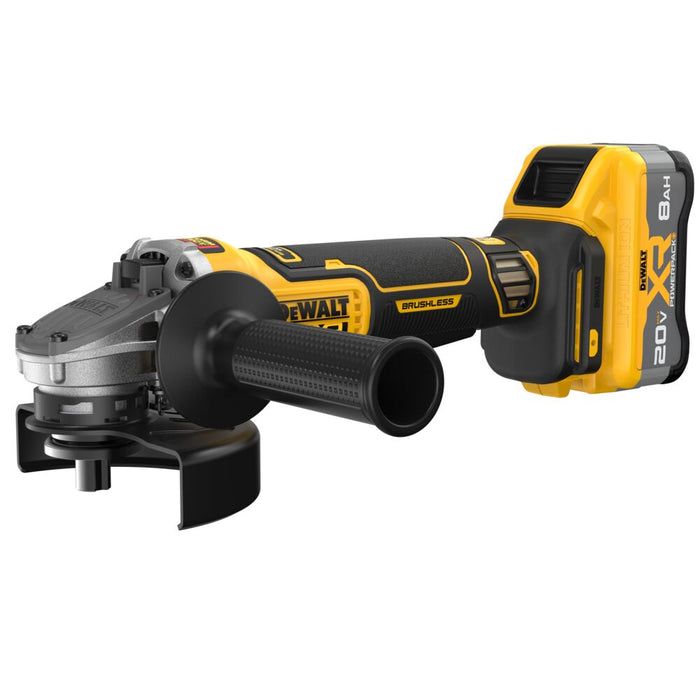 Dewalt DCG410WW1 20V 4.5" - 5" MAX XR Brushless Angle Grinder - 8AH Kit