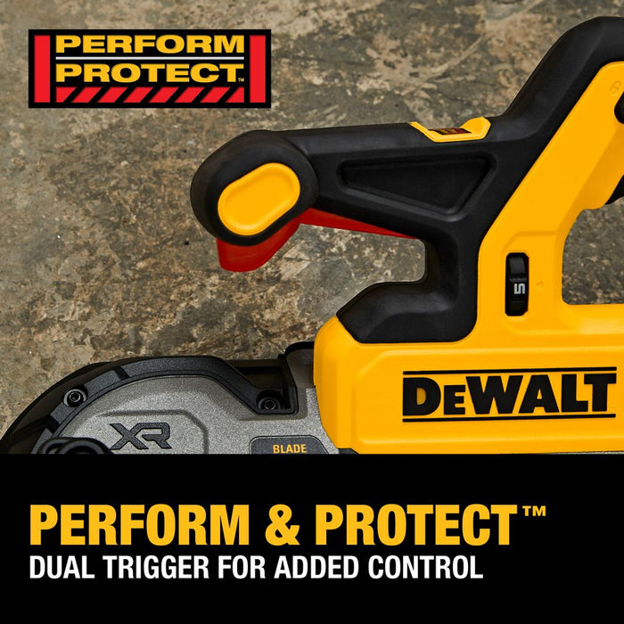 DeWALT DCS379B 20V MAX XR Brushless Mid-sized Bandsaw Double Trigger - Bare Tool