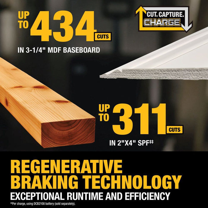DeWALT DCS714B 20V MAX XR 10" Double Bevel Fixed Miter Saw