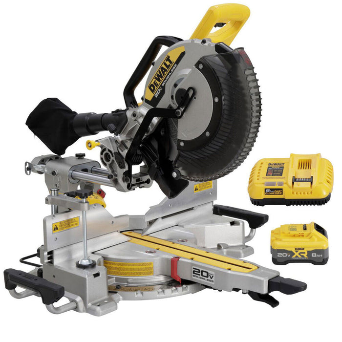 DeWALT DCS785WW1 20V MAX XR 12" Double Bevel Sliding Miter Saw Kit
