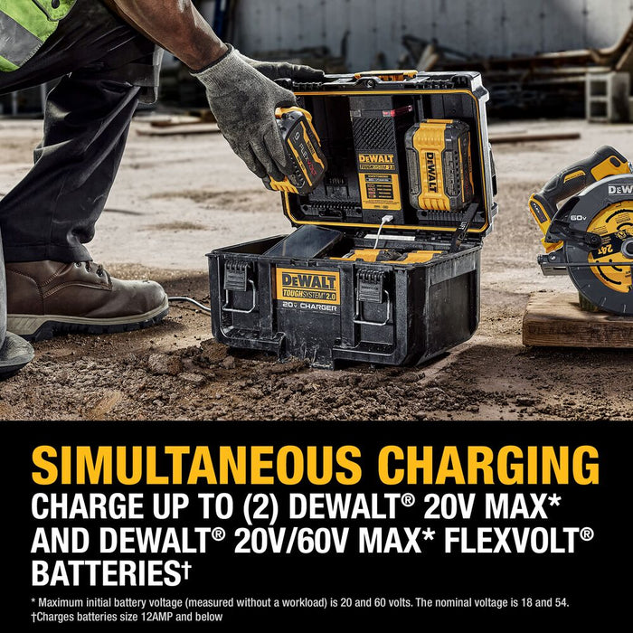 DeWALT DWST08450-KIT1 TOUGHSYSTEM 2.0 Rolling Toolbox w/ Dual-Port Charger