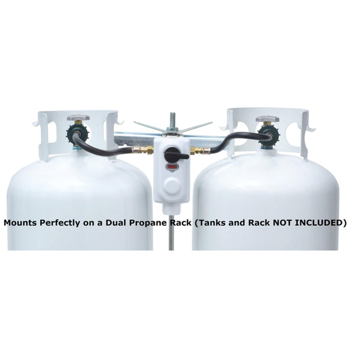 Flame King KT12ACR-2 2 Stage Auto Propane Gas Regulator w/ 2 - 12" Pigtails