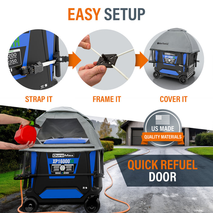 GenTent GTXICSMEBK XL Extreme Inverter Kit Ultimate All-Weather Use - Black