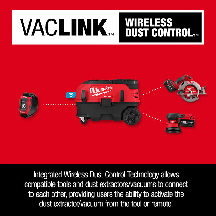 Milwaukee 0888-20 M18 FUEL 18V 9 Gallon Dual Battery Dust Extractor - Bare Tool