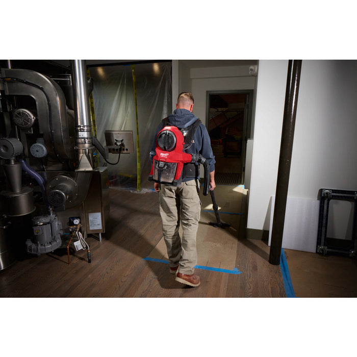Milwaukee 0895-20x5 M18 FUEL 3-In-1 Backpack Vac G2 w/ Extra 5Ah Battery