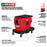 Milwaukee 0915-20x6 M18 FUEL PACKOUT 6 Gal Wet/Dry Vac w/ Extra 6Ah Battery