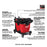 Milwaukee 0920-22HD8 M18 FUEL 9 Gallon Wet/Dry Vacuum Kit w/ 8AH Starter Kit