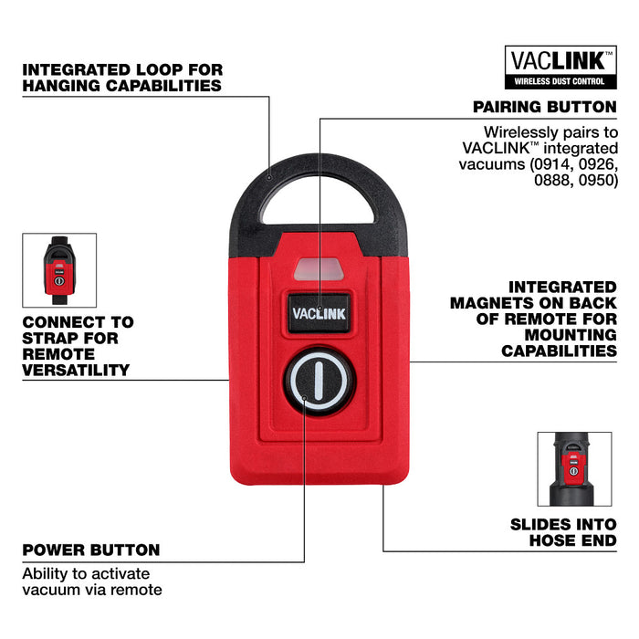 Milwaukee 0952-20 VACLINK Wireless Dust Control Remote