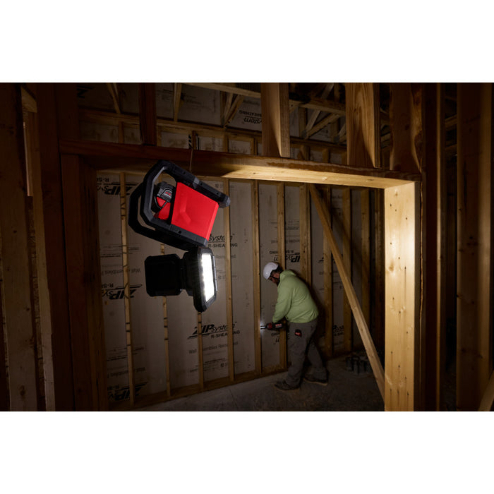 Milwaukee 2368-20SK M18 18V Dual Power Triple-Panel Light w/ 5AH Battery/Charger