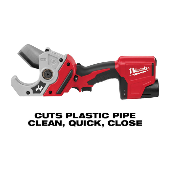 Milwaukee 2470-80 M12 12V Cordless Plastic Pipe Shear - Recon - Bare Tool