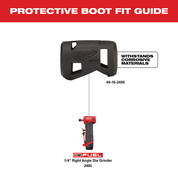Milwaukee 2485-80 M12 FUEL 12V 1/4" Right Angle Die Grinder - Recon - Bare Tool