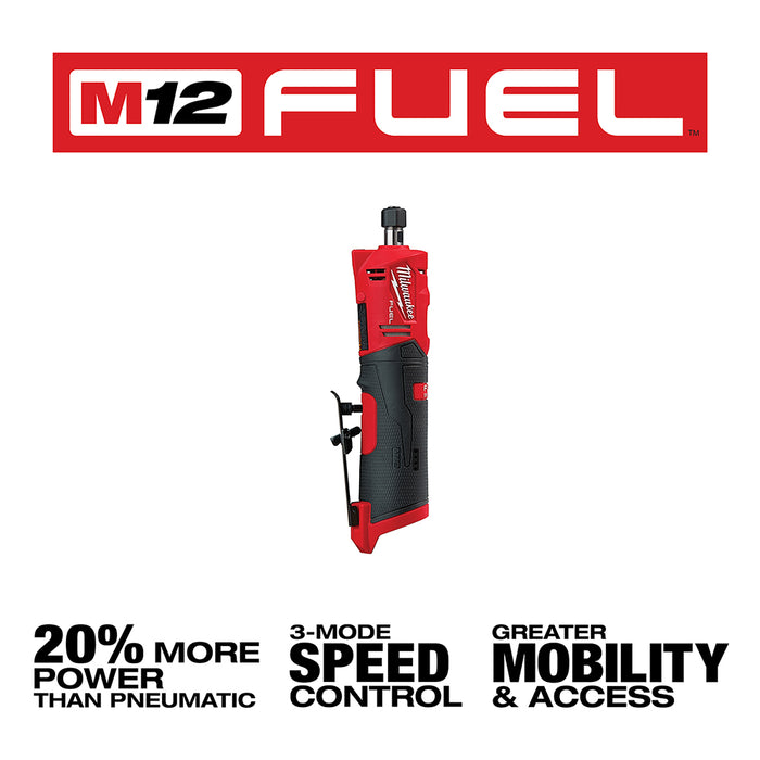 Milwaukee 2505-22x2SDG M12 FUEL 12V Installation Drill/Driver Kit w/ Die Grinder