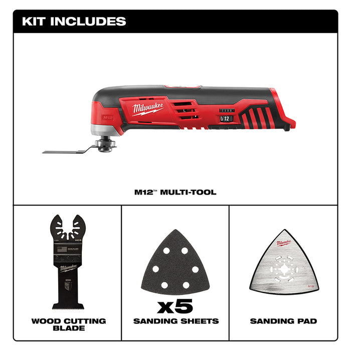 Milwaukee 2520-21XCM M12 FUEL 12V HACKZALL Recip Saw Kit w/ Multi-Tool