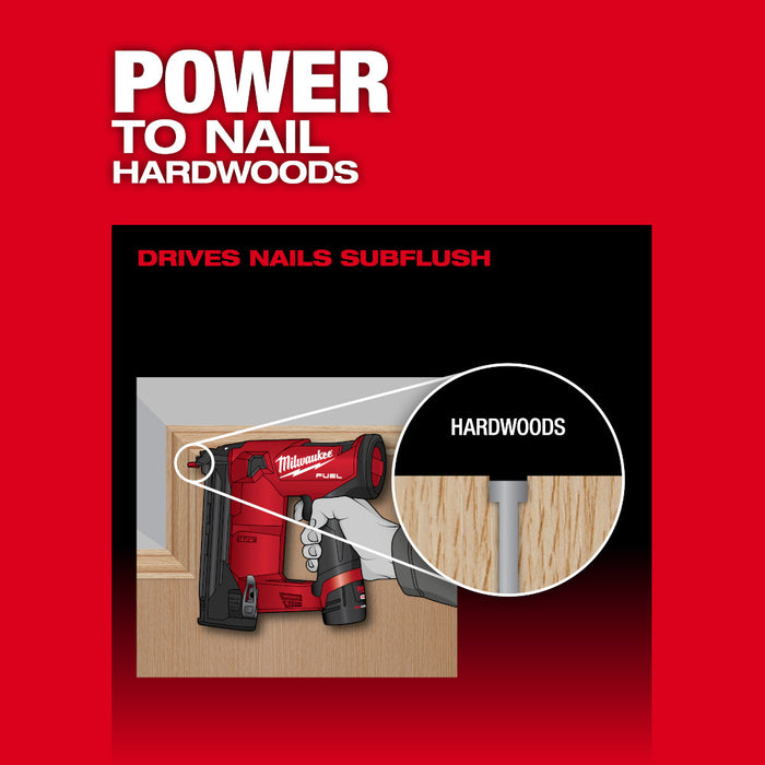 Milwaukee 2541-20SK M12 FUEL 12V 18 Gauge Brad Nailer w/ 2AH Battery/Charger