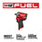 Milwaukee 2555-P80 M12 FUEL 12V 1/2" Cordless Stubby Impact - Reconditioned