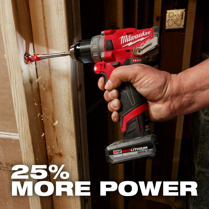 Milwaukee 3453-20x5 M12 FUEL 12V 3/8" Impact Wrench / Impact Driver Bundle