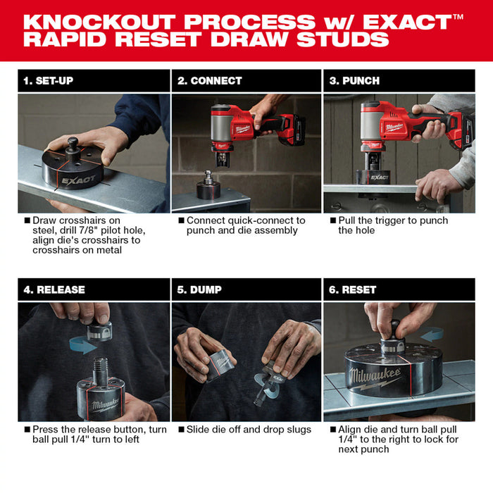 Milwaukee 2676-02 M18 FORCE LOGIC 18V 10 Ton Knockout Tool 1/2"-2"