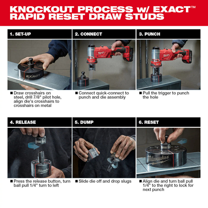 Milwaukee 2677-04 M18 FORCE LOGIC 18V 6T Knockout Tool 1/2"-4"
