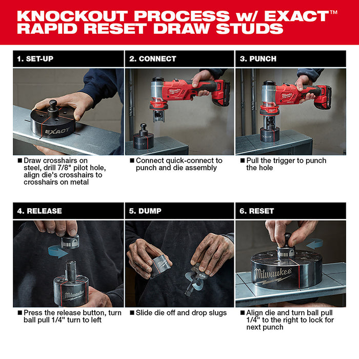 Milwaukee 2677-81 M18 18V FORCE LOGIC 6T Knockout Tool Kit - Recon