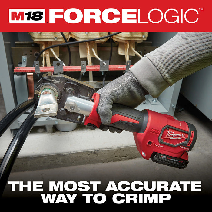 Milwaukee 2679-350AL M18 18V FORCE LOGIC 600 MCM Cordless Li-Ion Crimper Kit