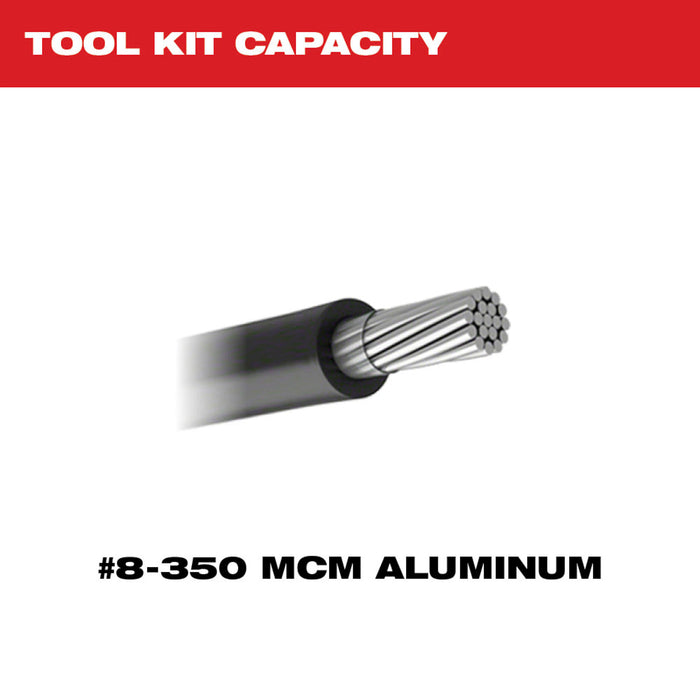 Milwaukee 2679-350AL M18 18V FORCE LOGIC 600 MCM Cordless Li-Ion Crimper Kit